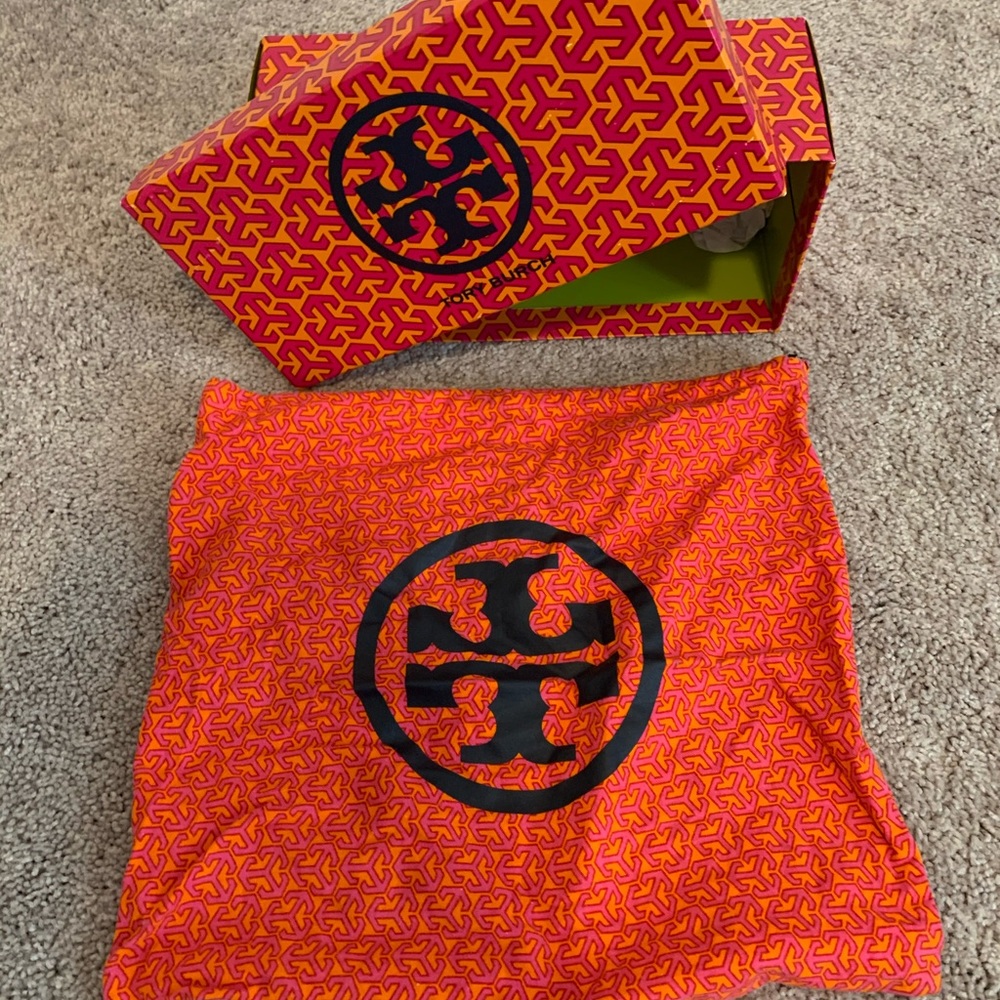 Tory Burch shoe box and matching dustbag
